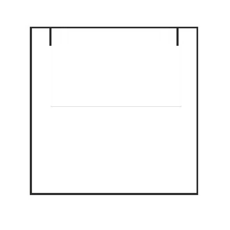 Caja HUESCA negra, collar XL 200x200x40 mm.
